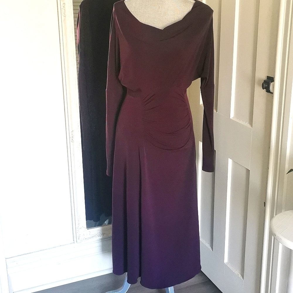 Purple evening dress by Barbeau. Size small. EUC